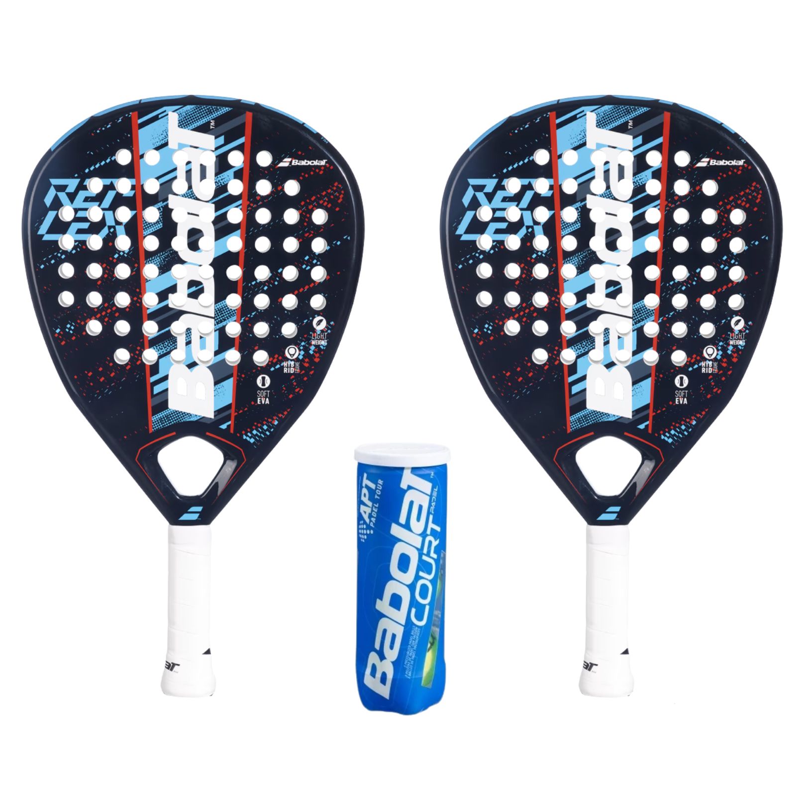 Billede af Babolat Padel Pakketilbud (Babolat Reflex 2023 + Babolat Court Padel X3)